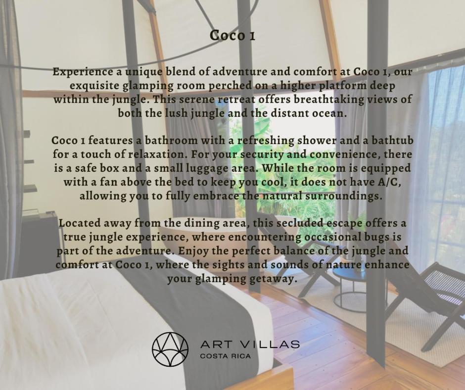 Art Villas Costa Rica, Villas & Glamping ウビタ エクステリア 写真